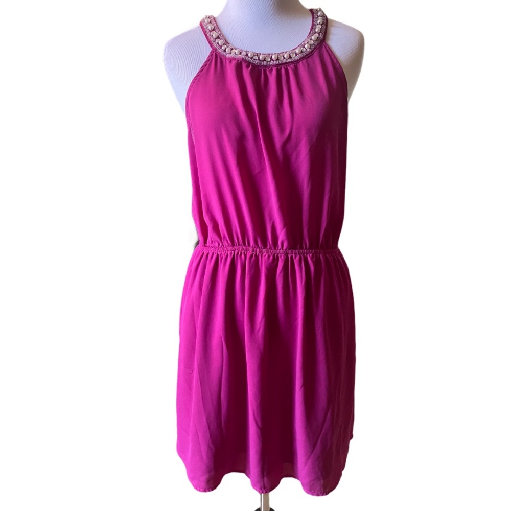 Beaded & pearl collar dress!